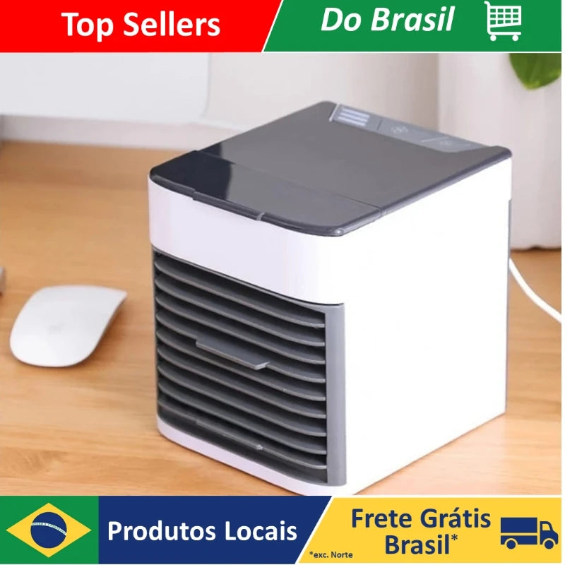 Mini Ar Condicionado Portátil Cooler Umidificador  Refrigerador Pessoal