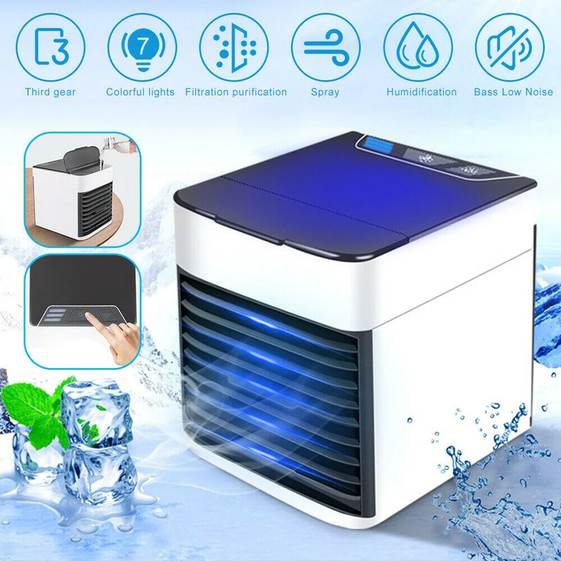 Mini Ar Condicionado Portátil Cooler Umidificador  Refrigerador Pessoal