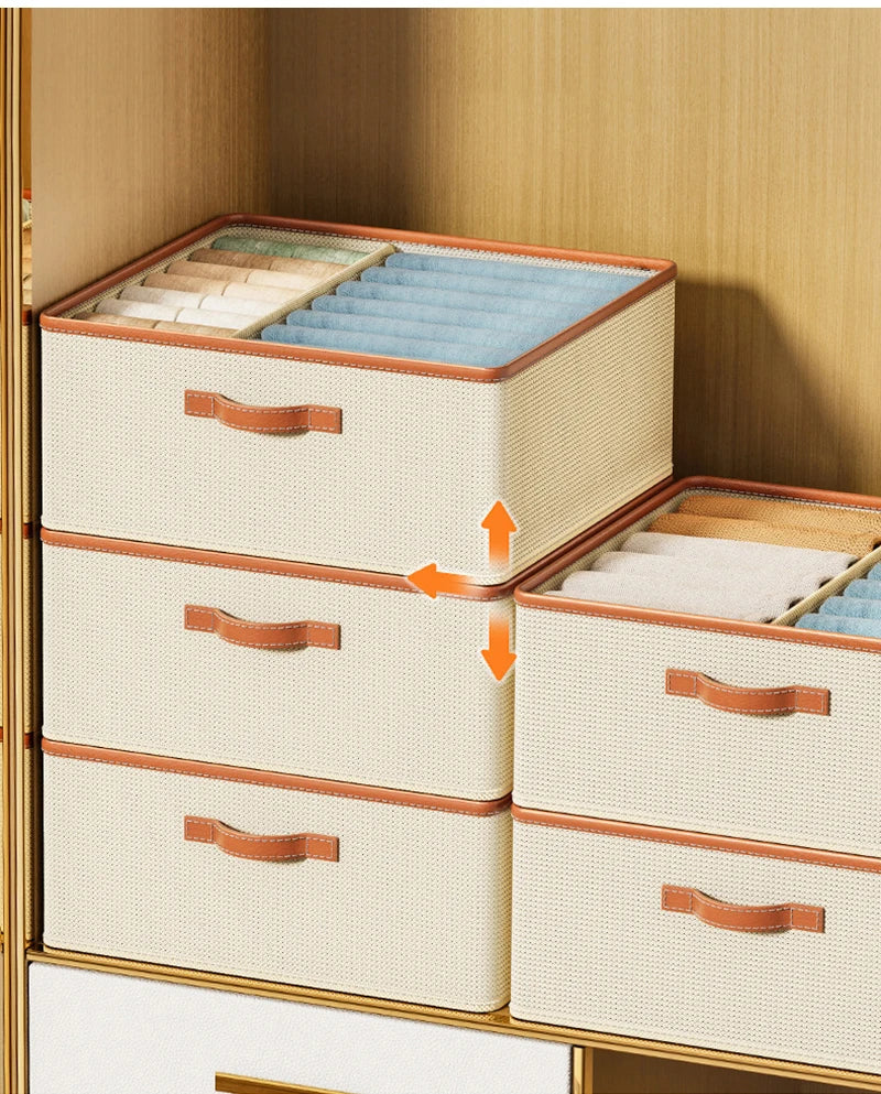 Foldable Clothes Organizerr Storage Box ClothesT-Shirt Pants Storage Closet Organizer Drawer Organizer Toy Storage