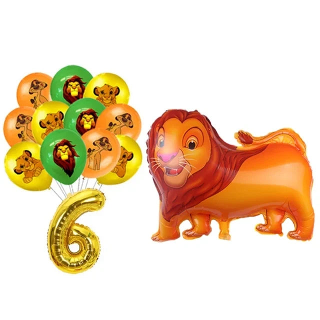 New Lion King Simba Birthday Party Decorations Disposable Tableware Balloon Tablecloth Paper Plates Napkins for Kids Baby Shower