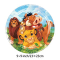 New Lion King Simba Birthday Party Decorations Disposable Tableware Balloon Tablecloth Paper Plates Napkins for Kids Baby Shower