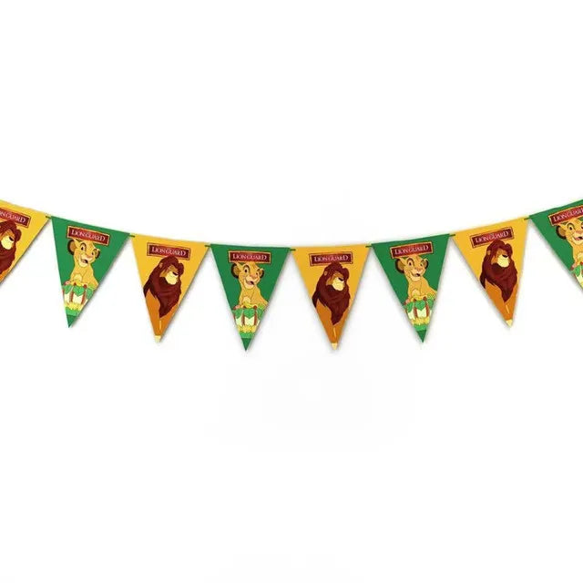 New Lion King Simba Birthday Party Decorations Disposable Tableware Balloon Tablecloth Paper Plates Napkins for Kids Baby Shower