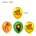 New Lion King Simba Birthday Party Decorations Disposable Tableware Balloon Tablecloth Paper Plates Napkins for Kids Baby Shower