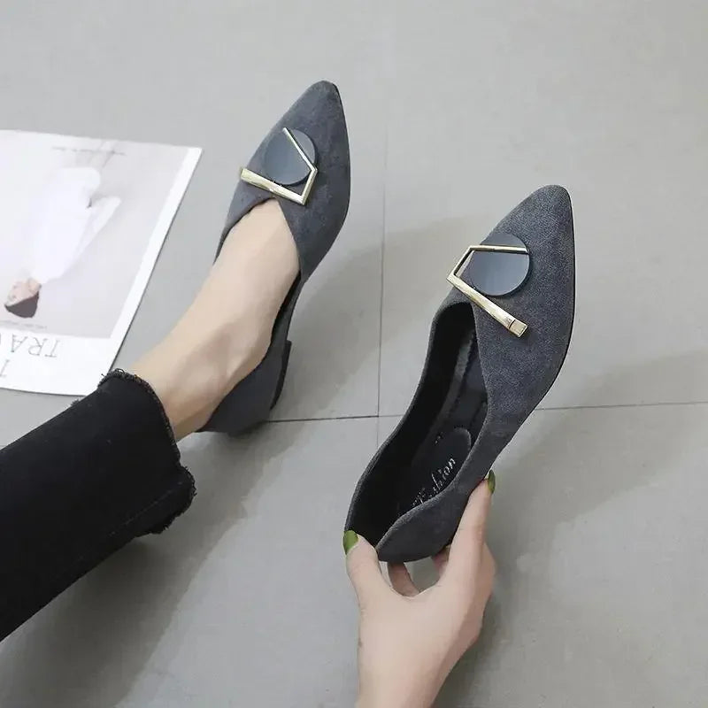 Flat Single Shoes Women's 2024 Loafers Fashion Ladies Comfortable Luxury Rhinestone Brand Shoes Black Woman Autumn Summer