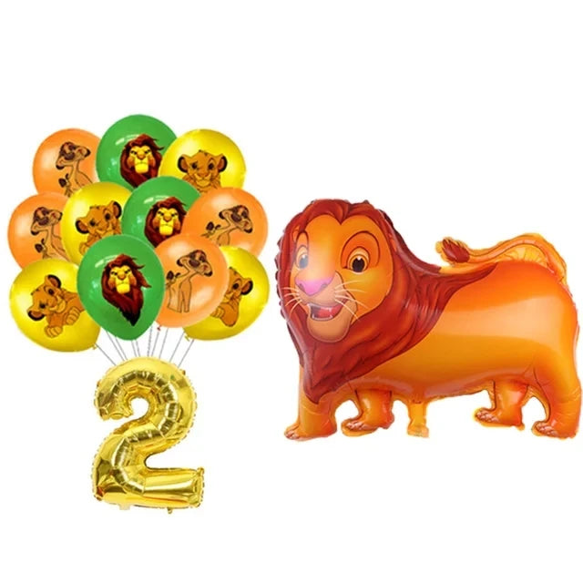 New Lion King Simba Birthday Party Decorations Disposable Tableware Balloon Tablecloth Paper Plates Napkins for Kids Baby Shower