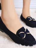 Women's Flat Shoes Fashion Casual Lofers 2023  Ladies Elegant Butterfly-Knot Comfortable Shoes Women Soft Classic Office Shoes