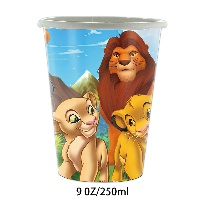 New Lion King Simba Birthday Party Decorations Disposable Tableware Balloon Tablecloth Paper Plates Napkins for Kids Baby Shower